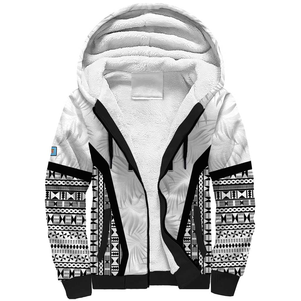 Custom Fiji 2026 Rugby Sherpa Hoodie Fijian Tapa Pattern