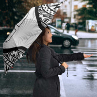 Custom Fiji 2026 Rugby Umbrella Fijian Tapa Pattern