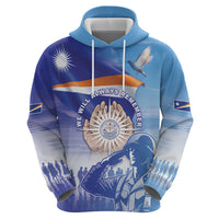 Personalised Marshall Islands Remembrance Day Hoodie We Will Always Remember LT05 - Polynesian Pride