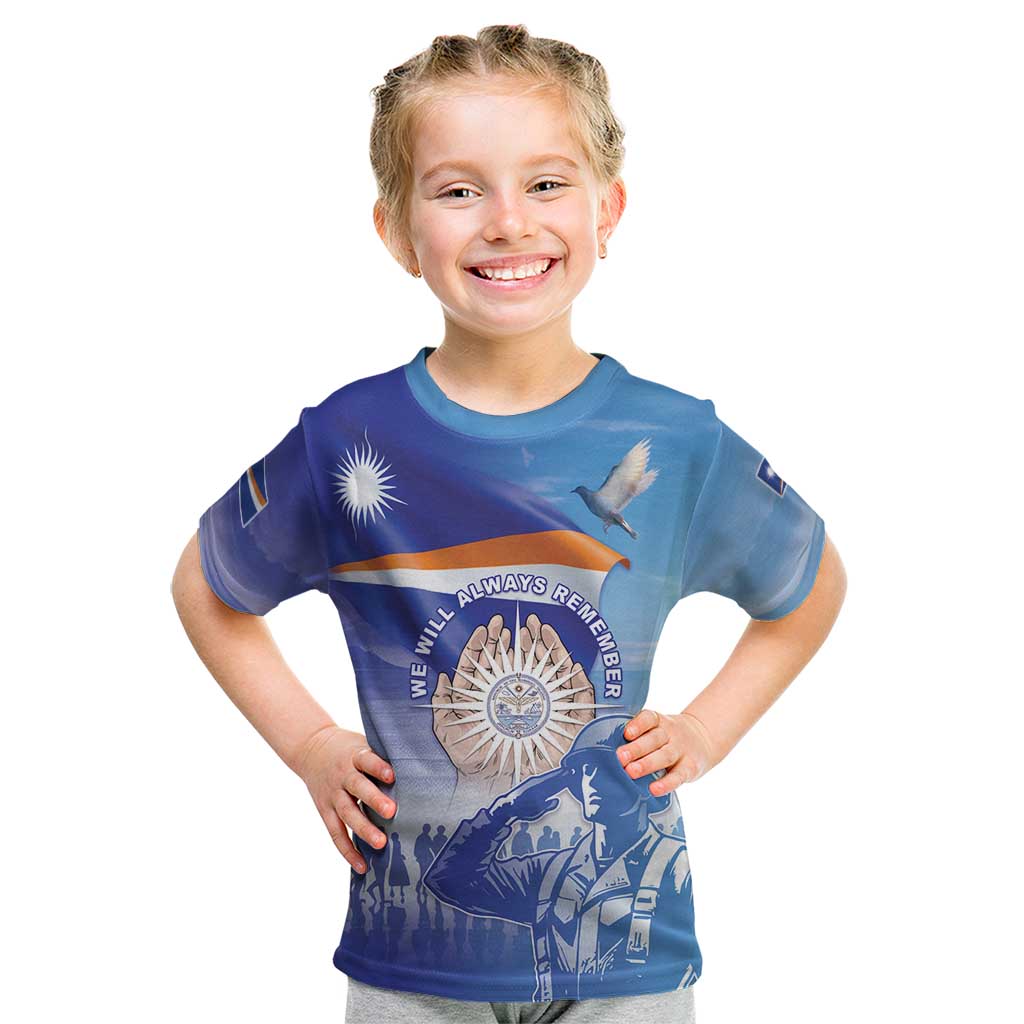 Personalised Marshall Islands Remembrance Day Kid T Shirt We Will Always Remember