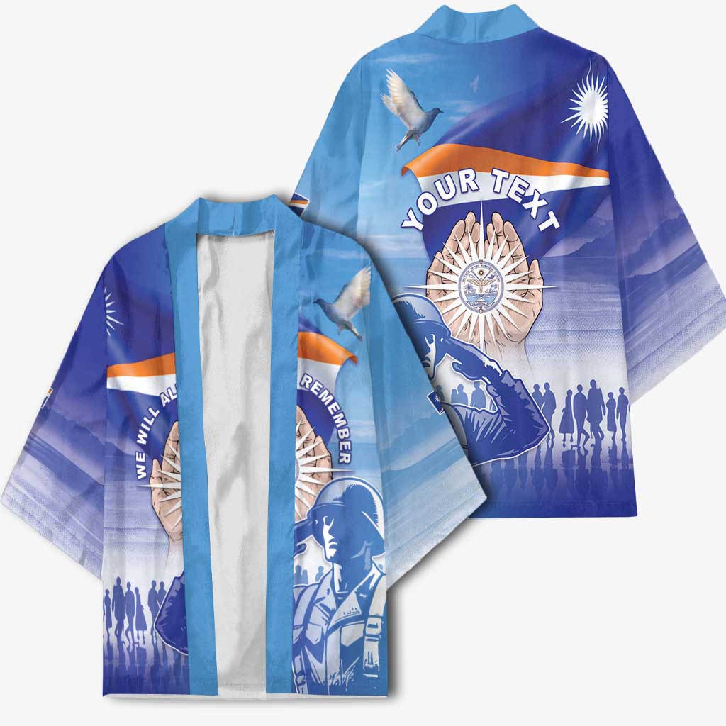 Personalised Marshall Islands Remembrance Day Kimono We Will Always Remember LT05 - Polynesian Pride
