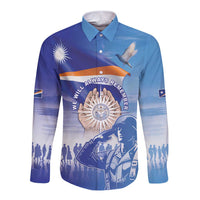Personalised Marshall Islands Remembrance Day Long Sleeve Button Shirt We Will Always Remember