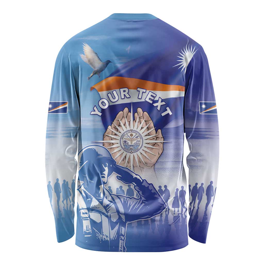Personalised Marshall Islands Remembrance Day Long Sleeve Shirt We Will Always Remember
