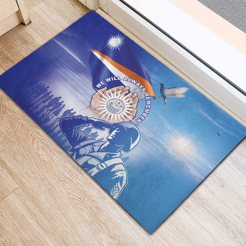 Marshall Islands Remembrance Day Rubber Doormat We Will Always Remember