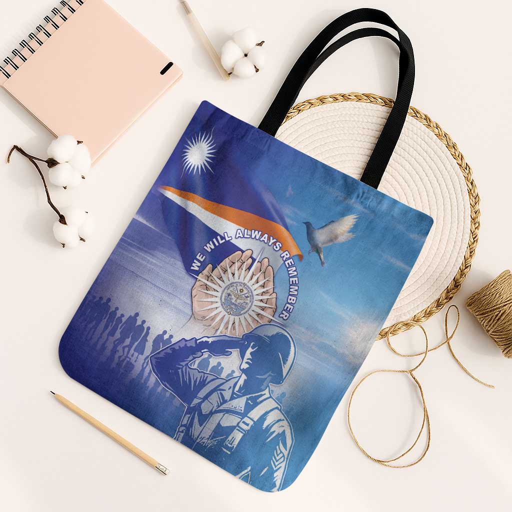Marshall Islands Remembrance Day Tote Bag We Will Always Remember