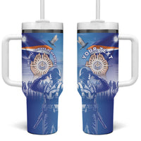 Personalised Marshall Islands Remembrance Day Tumbler With Handle We Will Always Remember