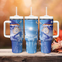 Personalised Marshall Islands Remembrance Day Tumbler With Handle We Will Always Remember