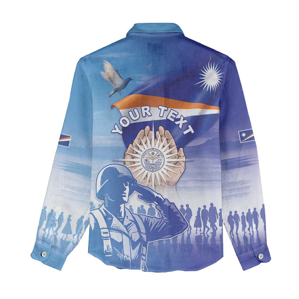 Personalised Marshall Islands Remembrance Day Women Casual Shirt We Will Always Remember LT05 - Polynesian Pride