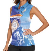 Personalised Marshall Islands Remembrance Day Women Sleeveless Polo Shirt We Will Always Remember
