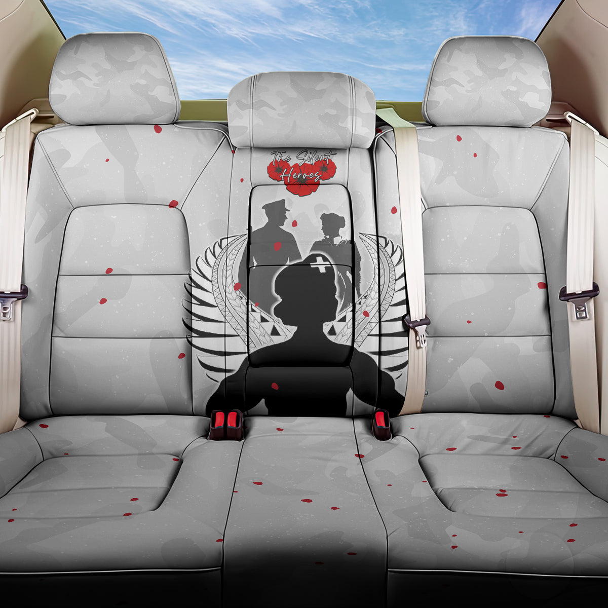 New Zealand ANZAC Day Back Car Seat Cover For The Nurse Lest We Forget