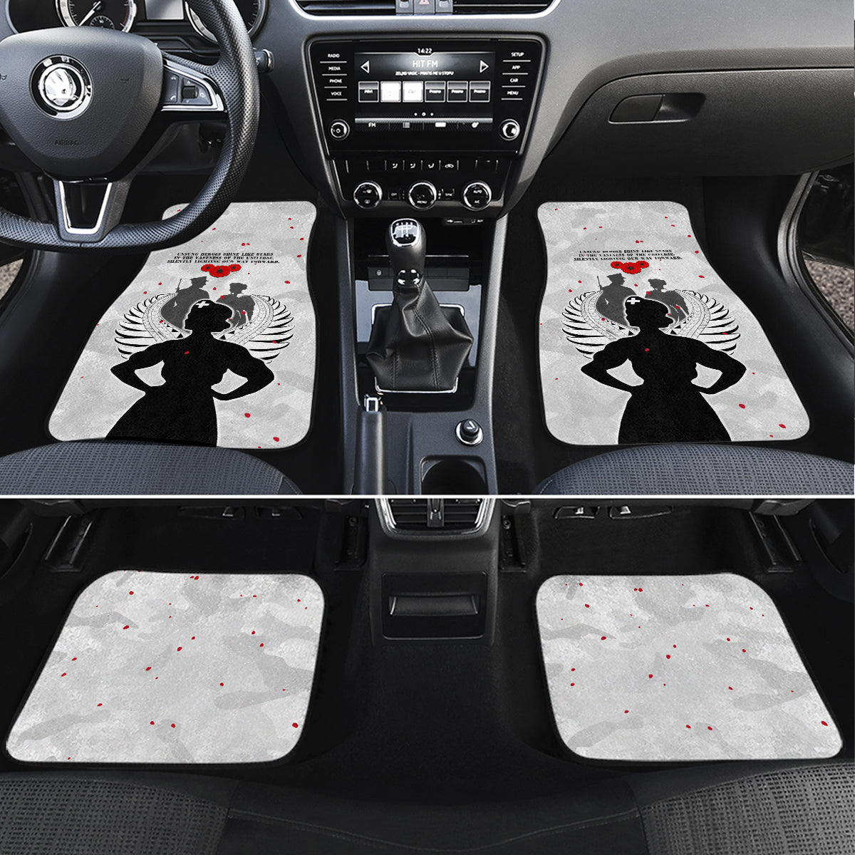 New Zealand ANZAC Day Car Mats For The Nurse Lest We Forget