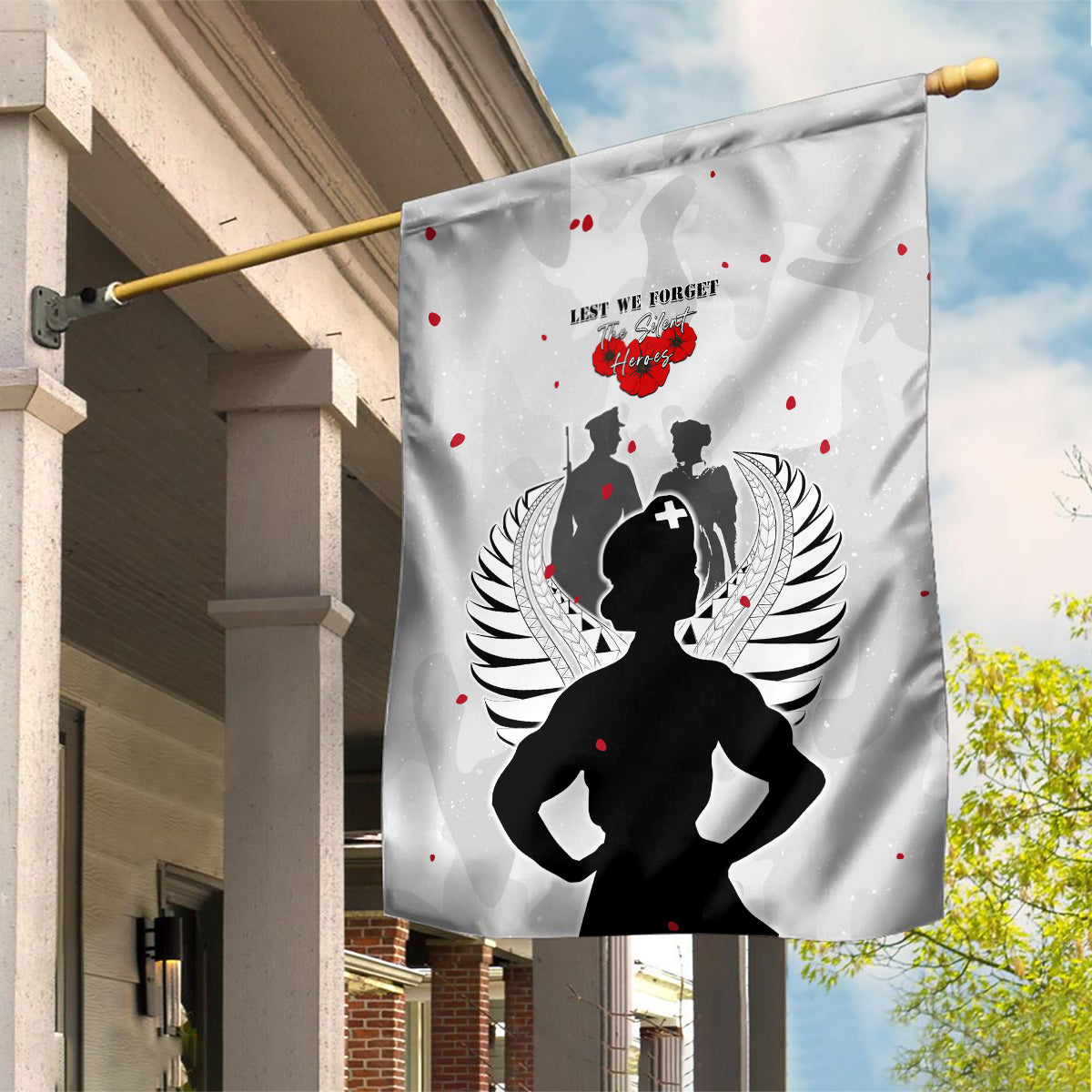 New Zealand ANZAC Day Garden Flag For The Nurse Lest We Forget