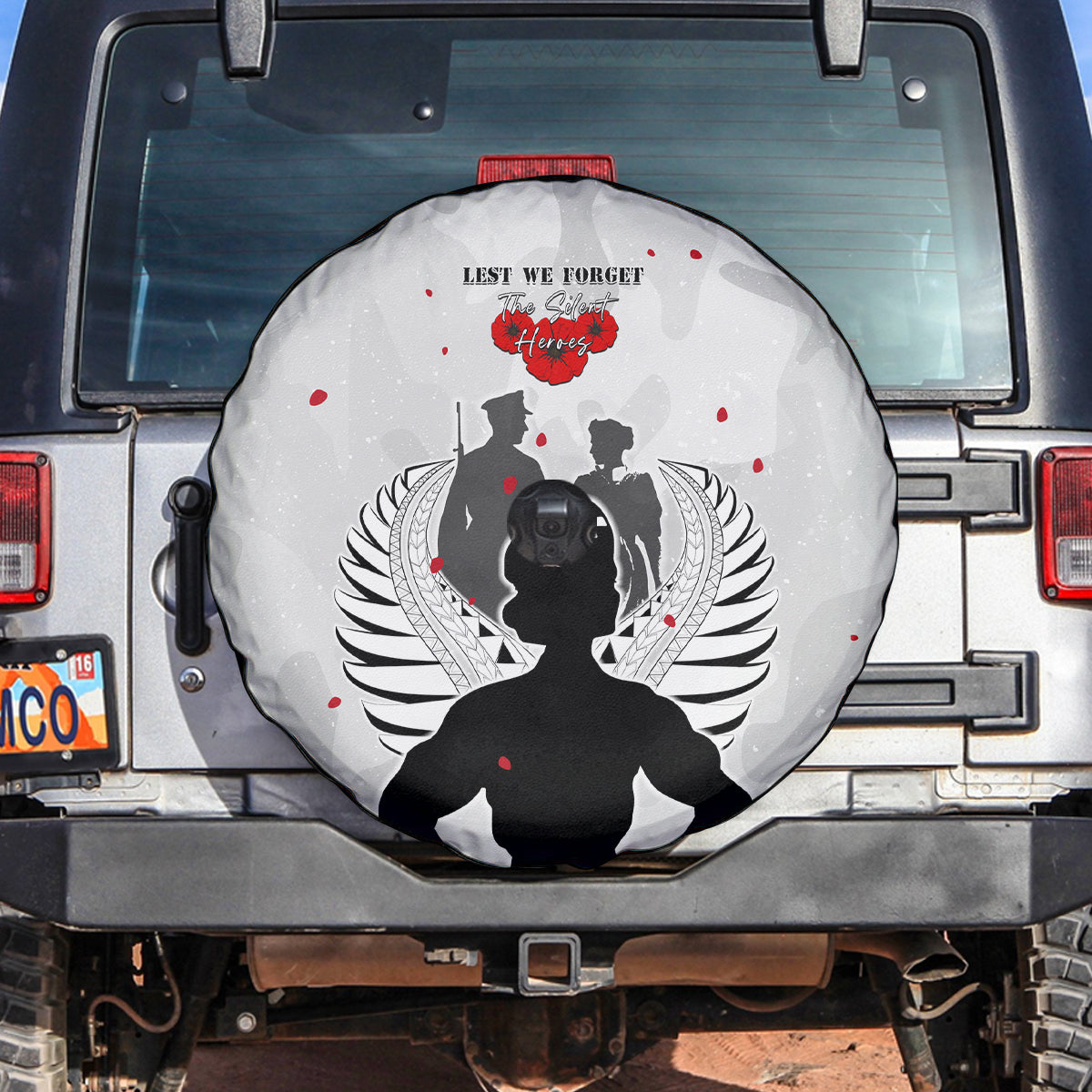 New Zealand ANZAC Day Spare Tire Cover For The Nurse Lest We Forget