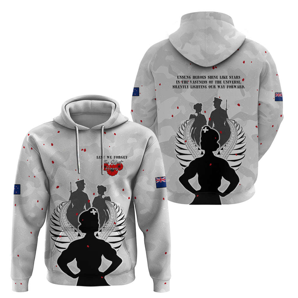 New Zealand ANZAC Day Zip Hoodie For The Nurse Lest We Forget LT05 - Polynesian Pride