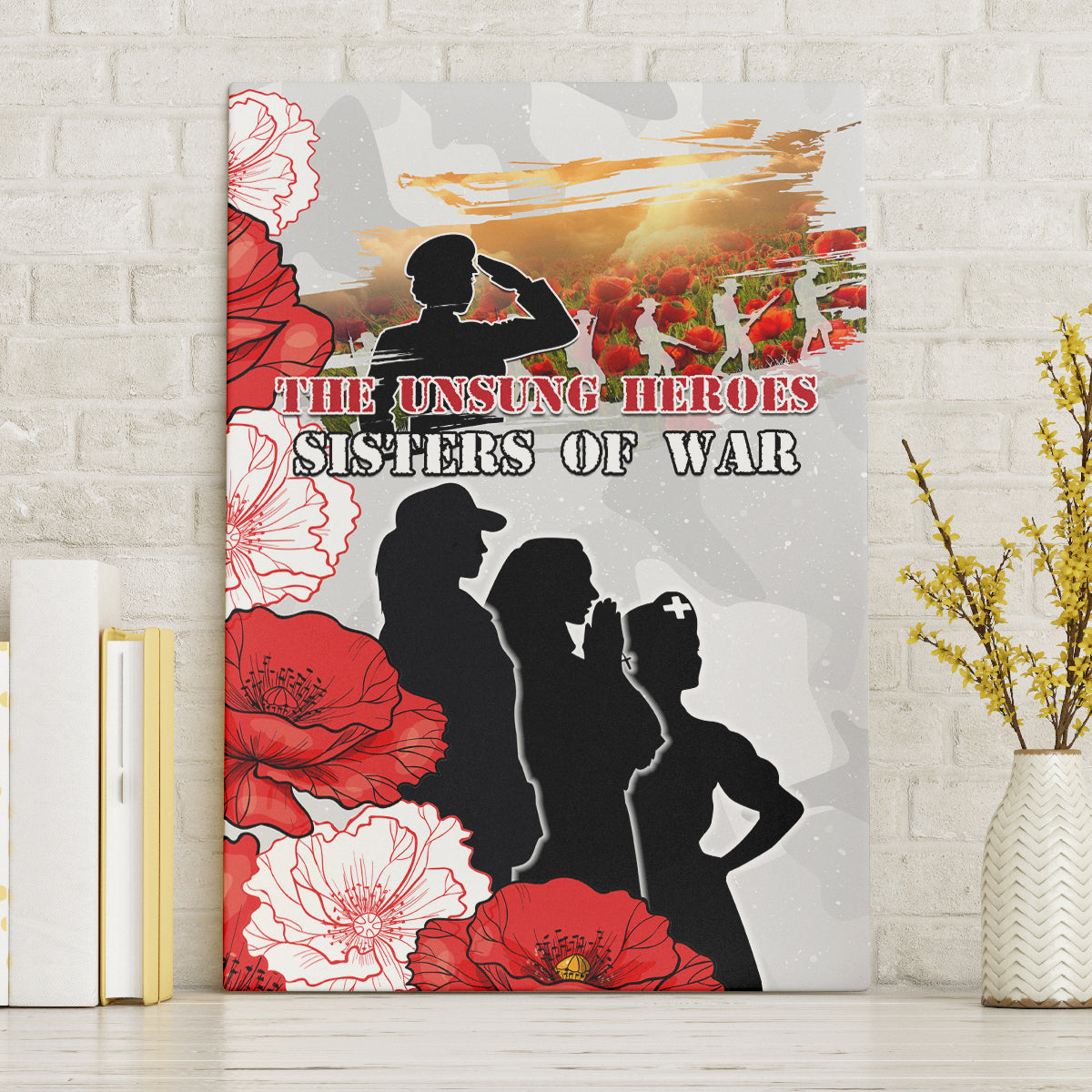 New Zealand ANZAC Day Canvas Wall Art The Unsung Heroes Sisters of War