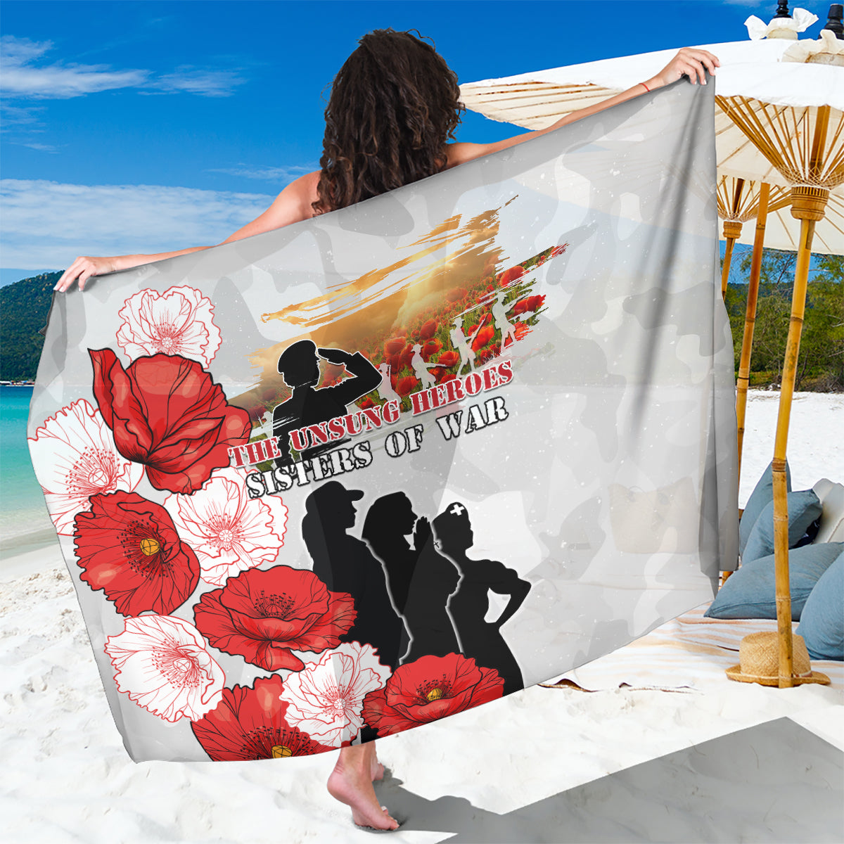 New Zealand ANZAC Day Sarong The Unsung Heroes Sisters of War