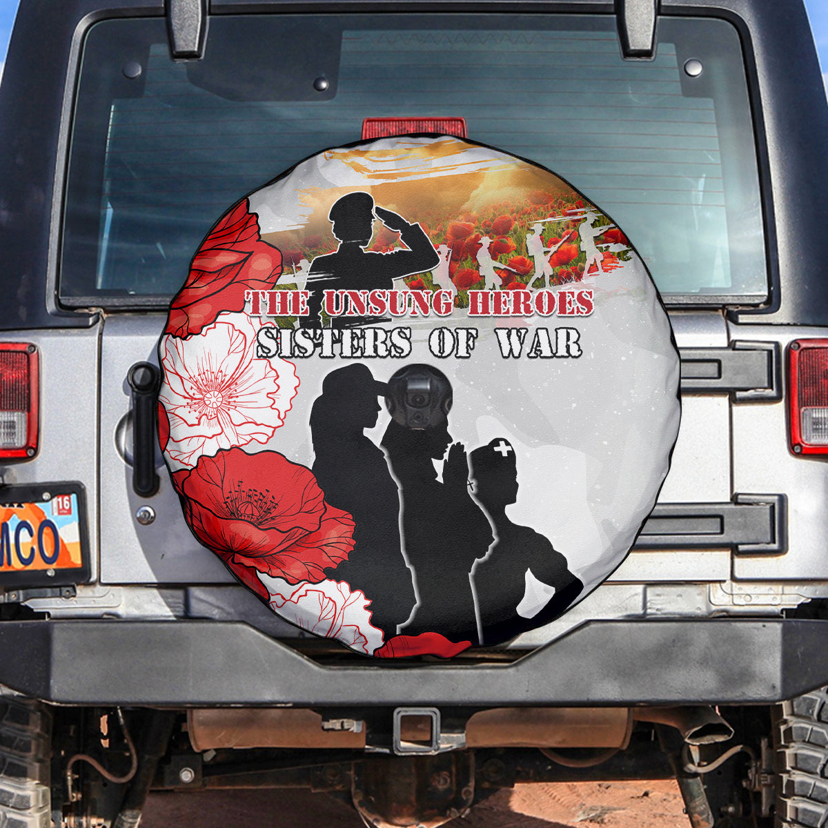New Zealand ANZAC Day Spare Tire Cover The Unsung Heroes Sisters of War