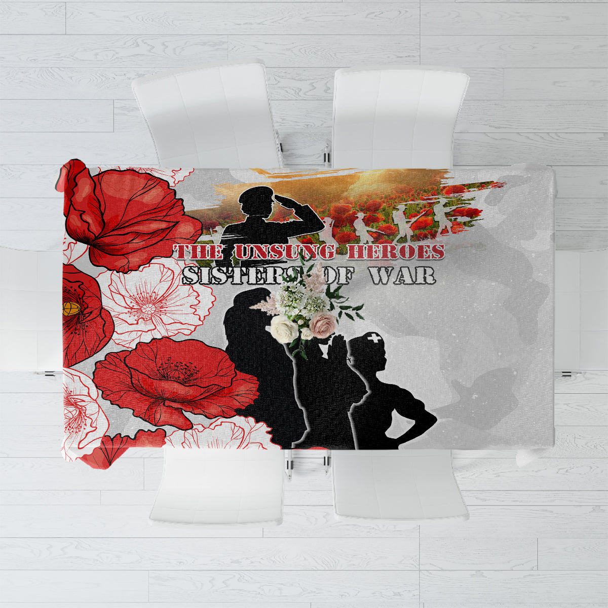 New Zealand ANZAC Day Tablecloth The Unsung Heroes Sisters of War