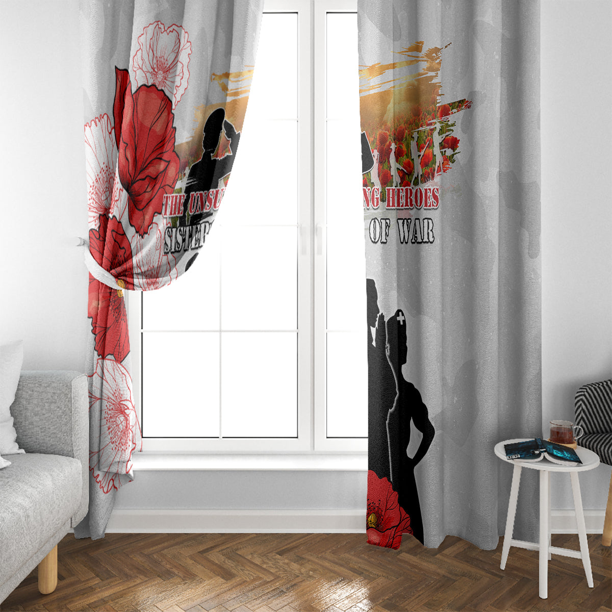New Zealand ANZAC Day Window Curtain The Unsung Heroes Sisters of War