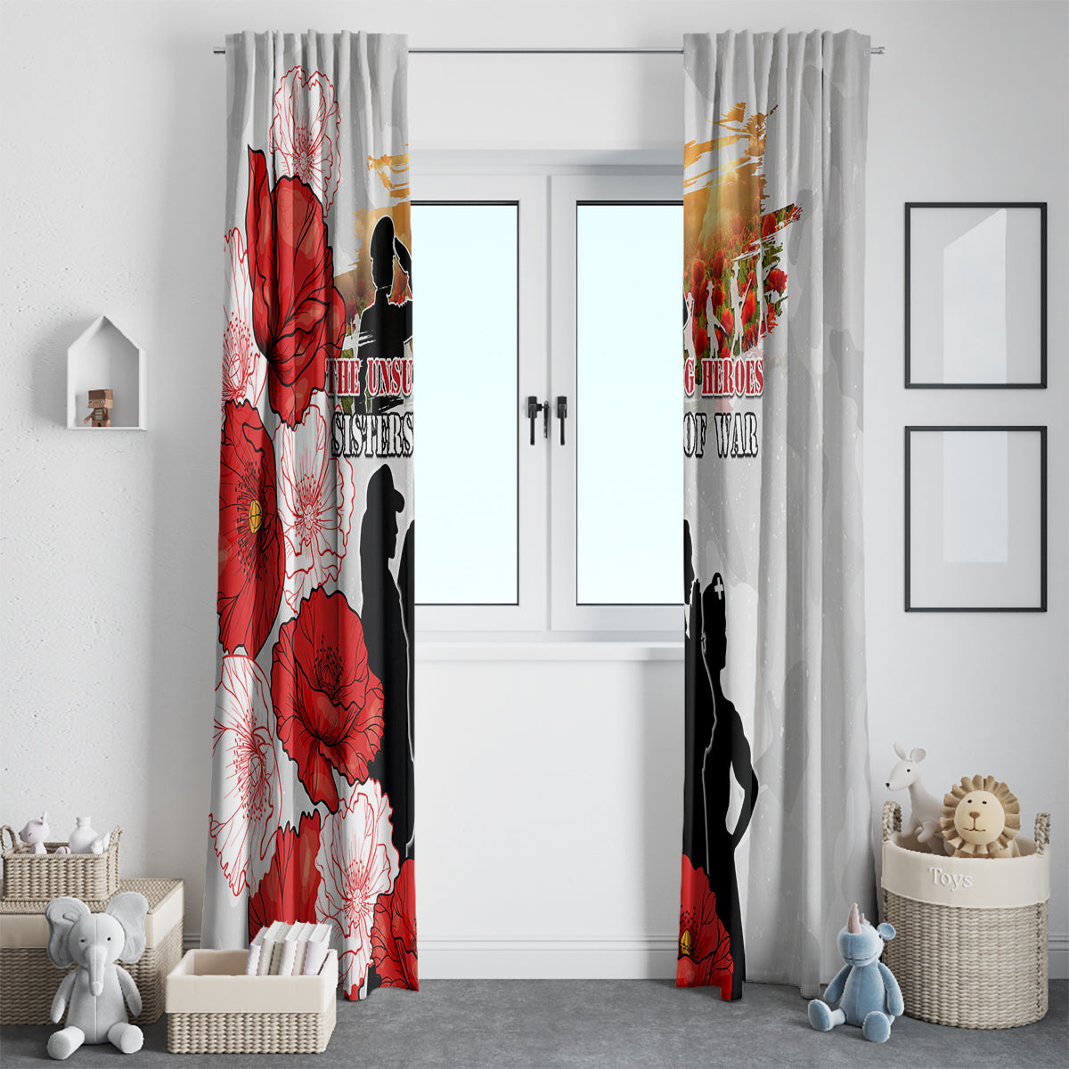 New Zealand ANZAC Day Window Curtain The Unsung Heroes Sisters of War