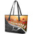 New Zealand ANZAC Rugby Leather Tote Bag Soldier Fern With Kiwi Bird