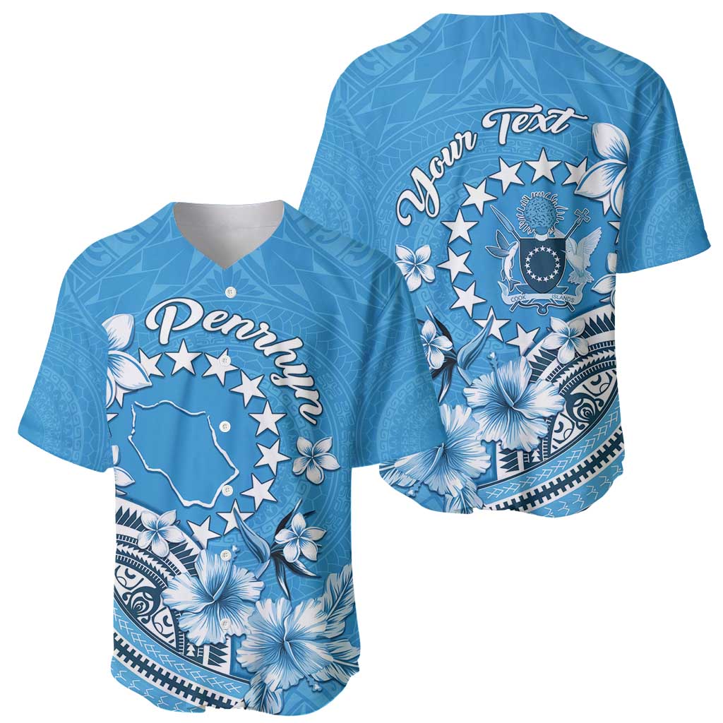 Personalised Penrhyn Gospel Day Baseball Jersey Cook Islands Tribal Pattern