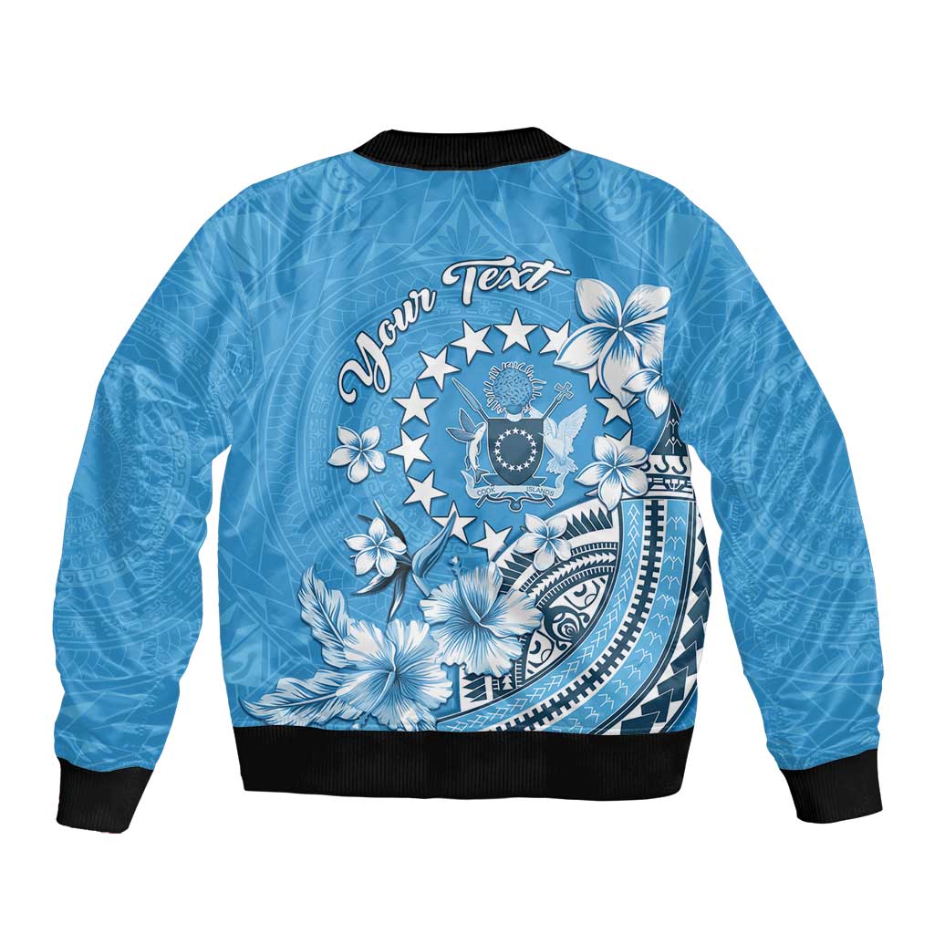 Personalised Penrhyn Gospel Day Bomber Jacket Cook Islands Tribal Pattern