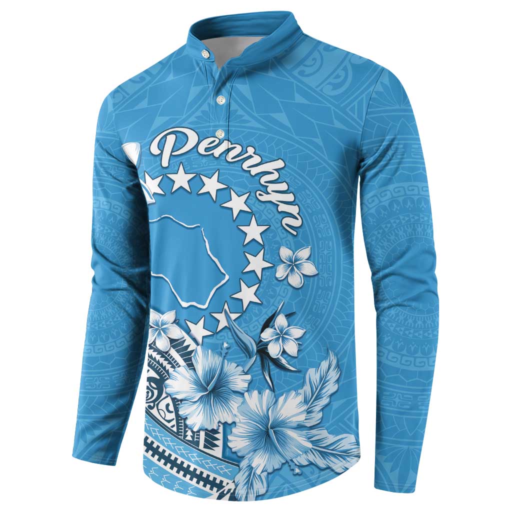 Personalised Penrhyn Gospel Day Button Sweatshirt Cook Islands Tribal Pattern