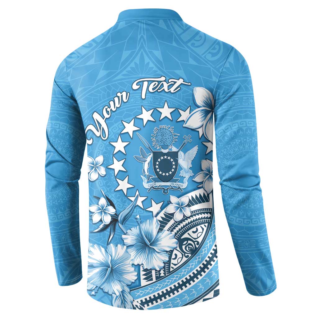 Personalised Penrhyn Gospel Day Button Sweatshirt Cook Islands Tribal Pattern