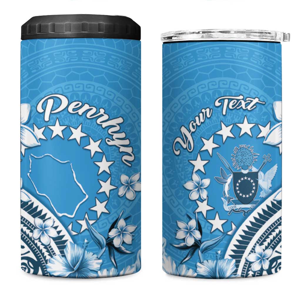 Personalised Penrhyn Gospel Day 4 in 1 Can Cooler Tumbler Cook Islands Tribal Pattern