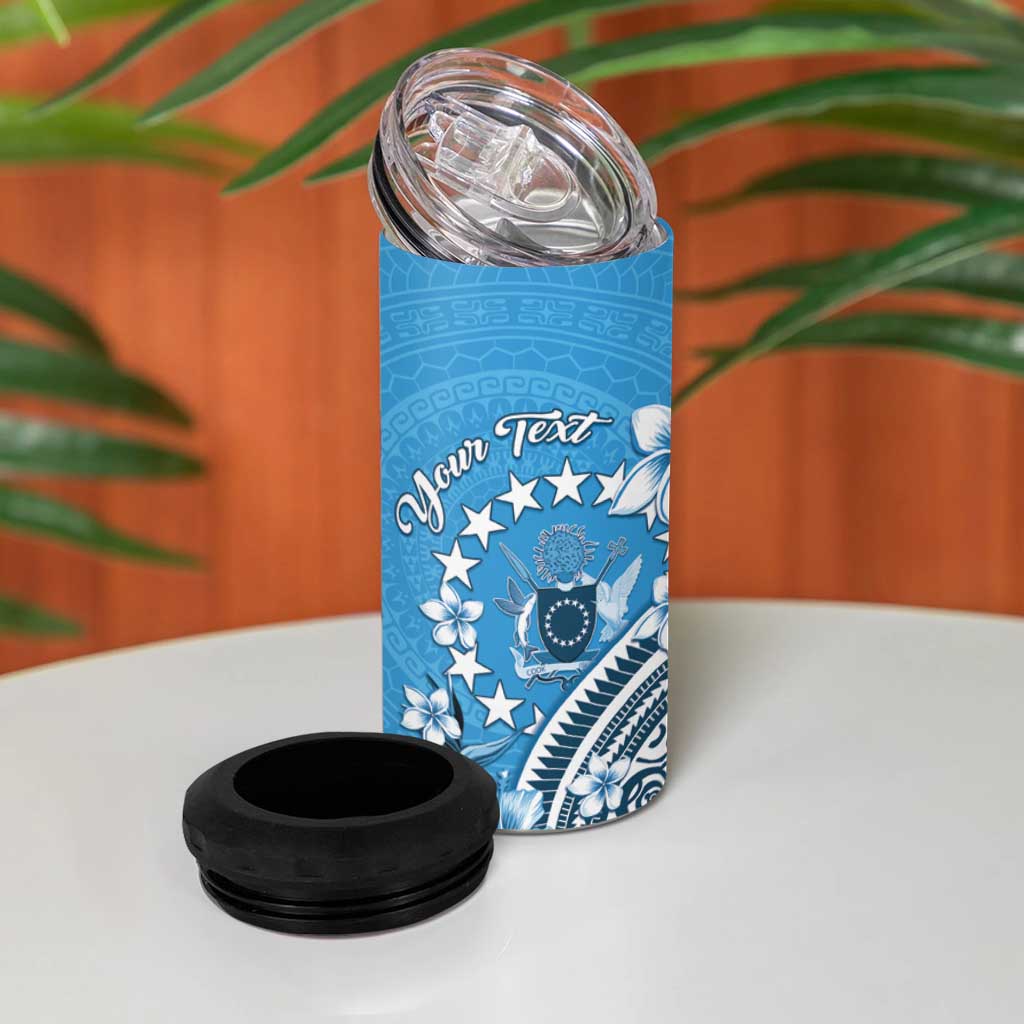 Personalised Penrhyn Gospel Day 4 in 1 Can Cooler Tumbler Cook Islands Tribal Pattern
