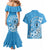 Personalised Penrhyn Gospel Day Couples Matching Mermaid Dress and Hawaiian Shirt Cook Islands Tribal Pattern
