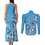Personalised Penrhyn Gospel Day Couples Matching Tank Maxi Dress and Long Sleeve Button Shirt Cook Islands Tribal Pattern