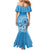 Personalised Penrhyn Gospel Day Family Matching Mermaid Dress and Hawaiian Shirt Cook Islands Tribal Pattern