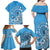 Personalised Penrhyn Gospel Day Family Matching Off Shoulder Maxi Dress and Hawaiian Shirt Cook Islands Tribal Pattern