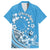 Personalised Penrhyn Gospel Day Family Matching Off Shoulder Maxi Dress and Hawaiian Shirt Cook Islands Tribal Pattern