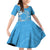 Personalised Penrhyn Gospel Day Family Matching Off Shoulder Short Dress and Hawaiian Shirt Cook Islands Tribal Pattern