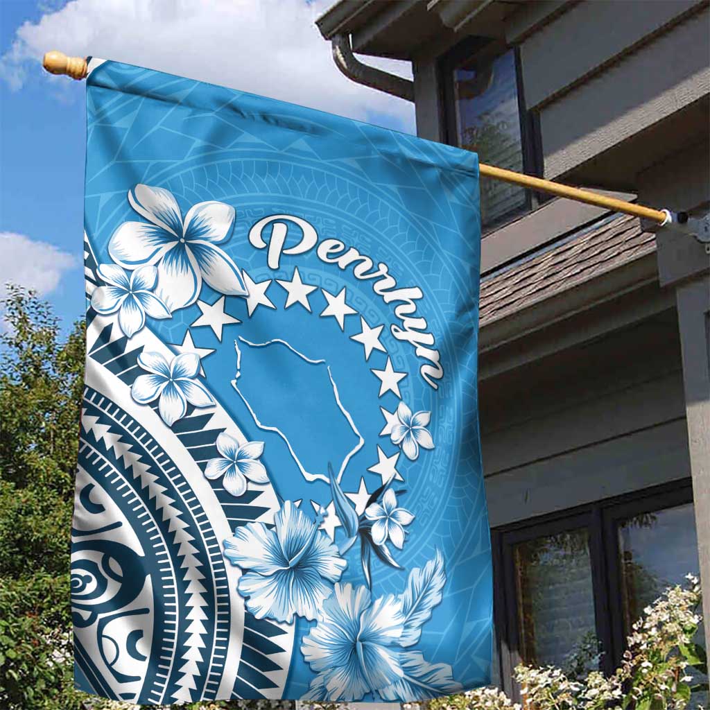 Penrhyn Gospel Day Garden Flag Cook Islands Tribal Pattern