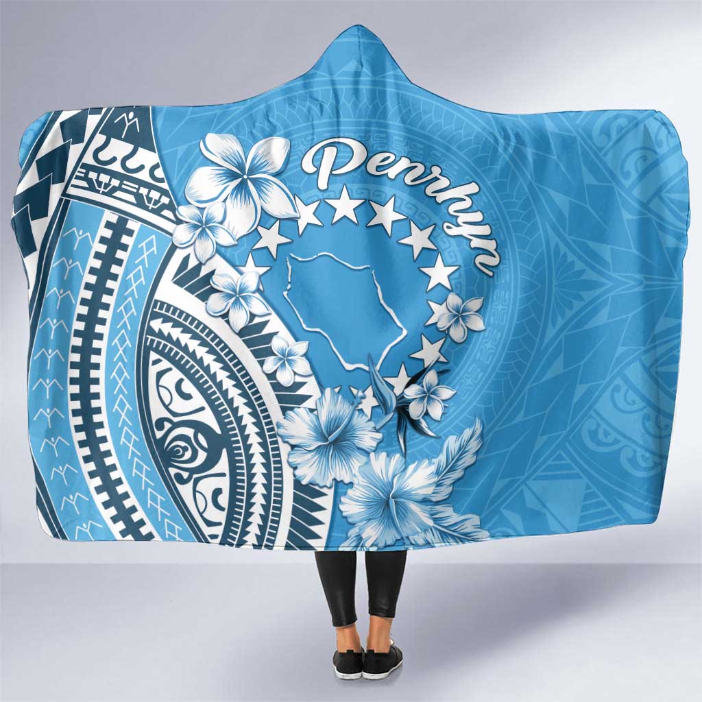 Penrhyn Gospel Day Hooded Blanket Cook Islands Tribal Pattern