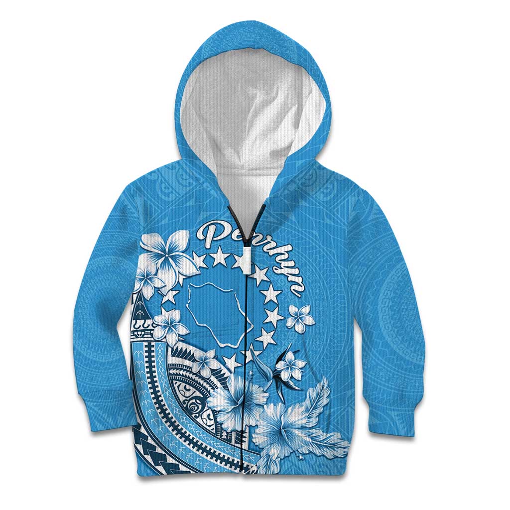 Personalised Penrhyn Gospel Day Kid Hoodie Cook Islands Tribal Pattern