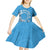 Personalised Penrhyn Gospel Day Kid Short Sleeve Dress Cook Islands Tribal Pattern
