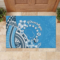 Penrhyn Gospel Day Rubber Doormat Cook Islands Tribal Pattern