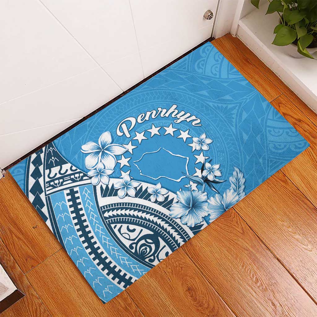 Penrhyn Gospel Day Rubber Doormat Cook Islands Tribal Pattern