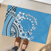 Penrhyn Gospel Day Rubber Doormat Cook Islands Tribal Pattern