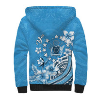 Personalised Penrhyn Gospel Day Sherpa Hoodie Cook Islands Tribal Pattern