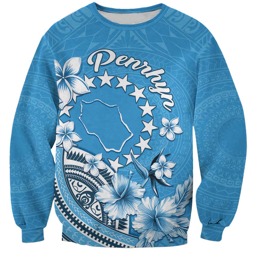 Personalised Penrhyn Gospel Day Sweatshirt Cook Islands Tribal Pattern