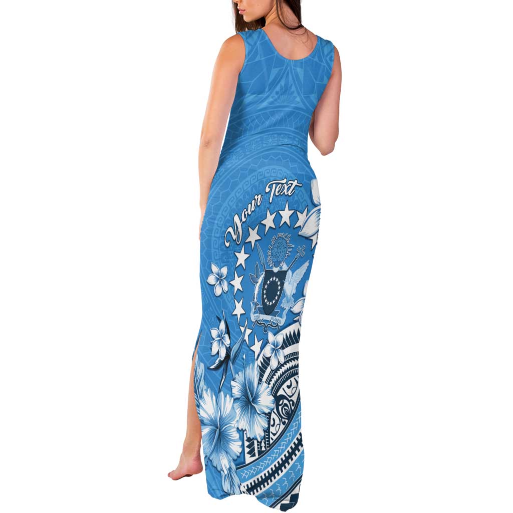 Personalised Penrhyn Gospel Day Tank Maxi Dress Cook Islands Tribal Pattern