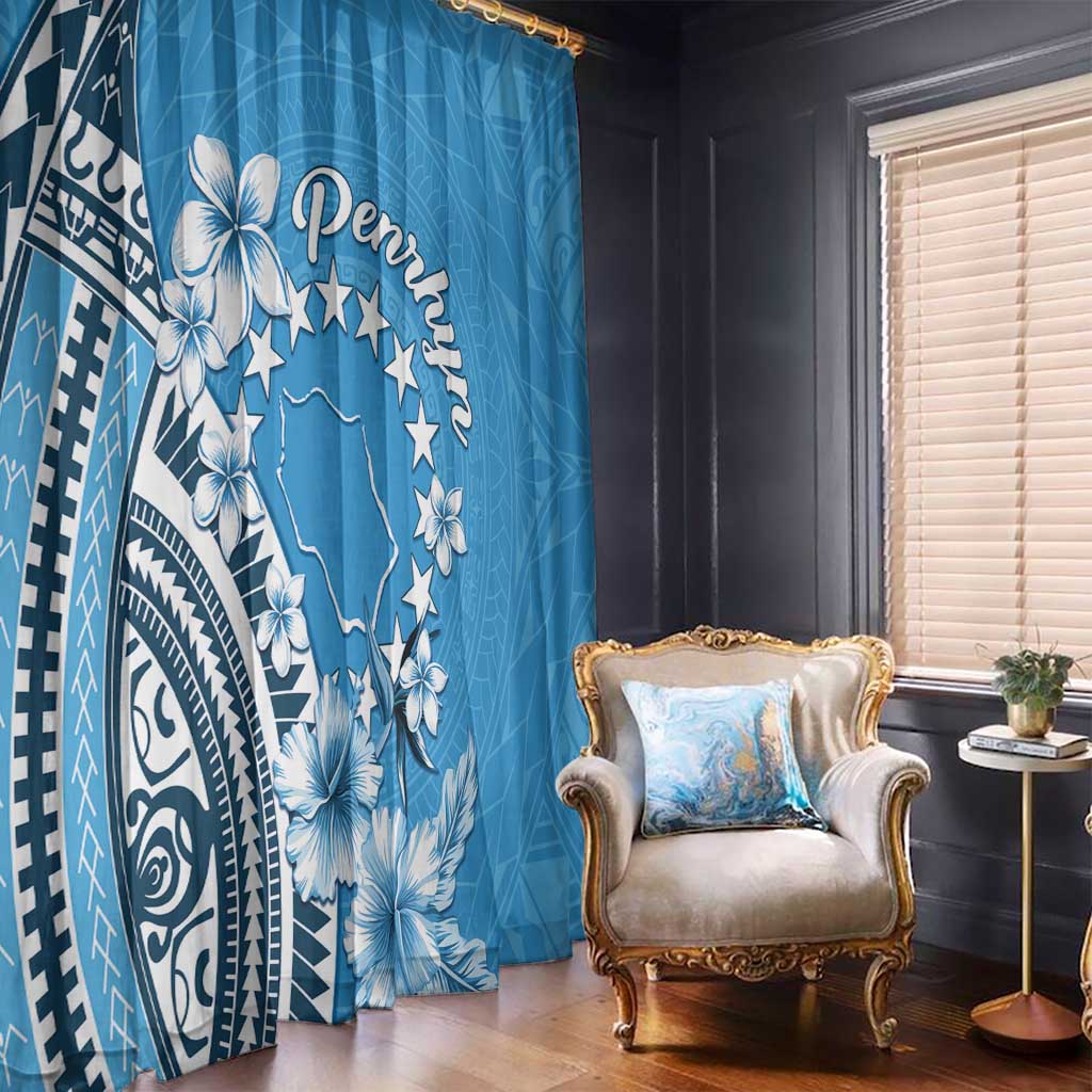 Penrhyn Gospel Day Window Curtain Cook Islands Tribal Pattern