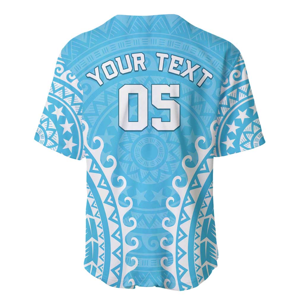 Custom Cook Islands Mauke Baseball Jersey Polynesian Tribal Tattoo