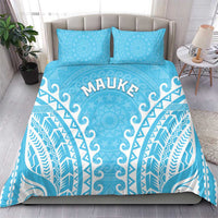 Custom Cook Islands Mauke Bedding Set Polynesian Tribal Tattoo
